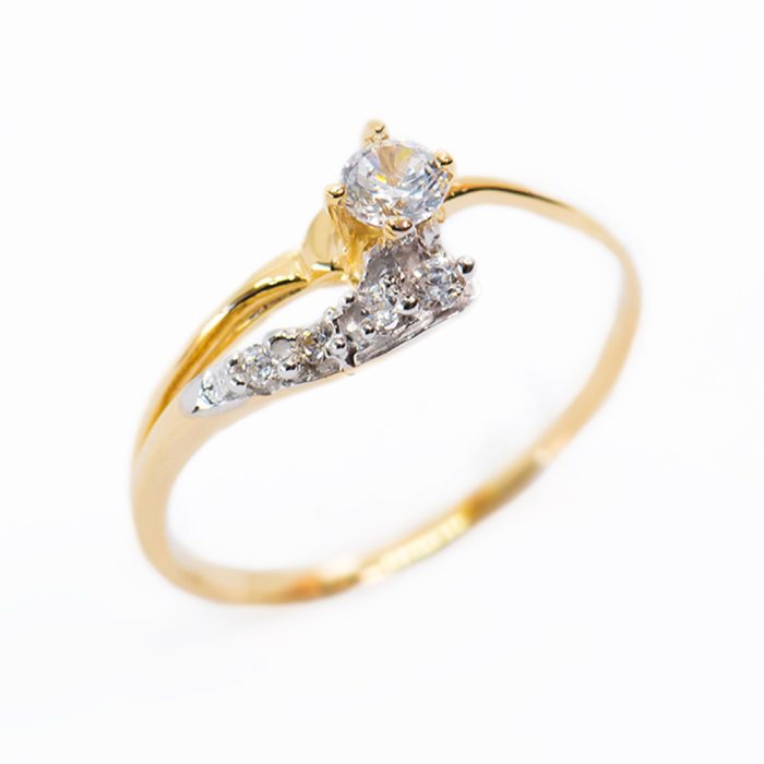 Anillo Con Semi Dos Aros